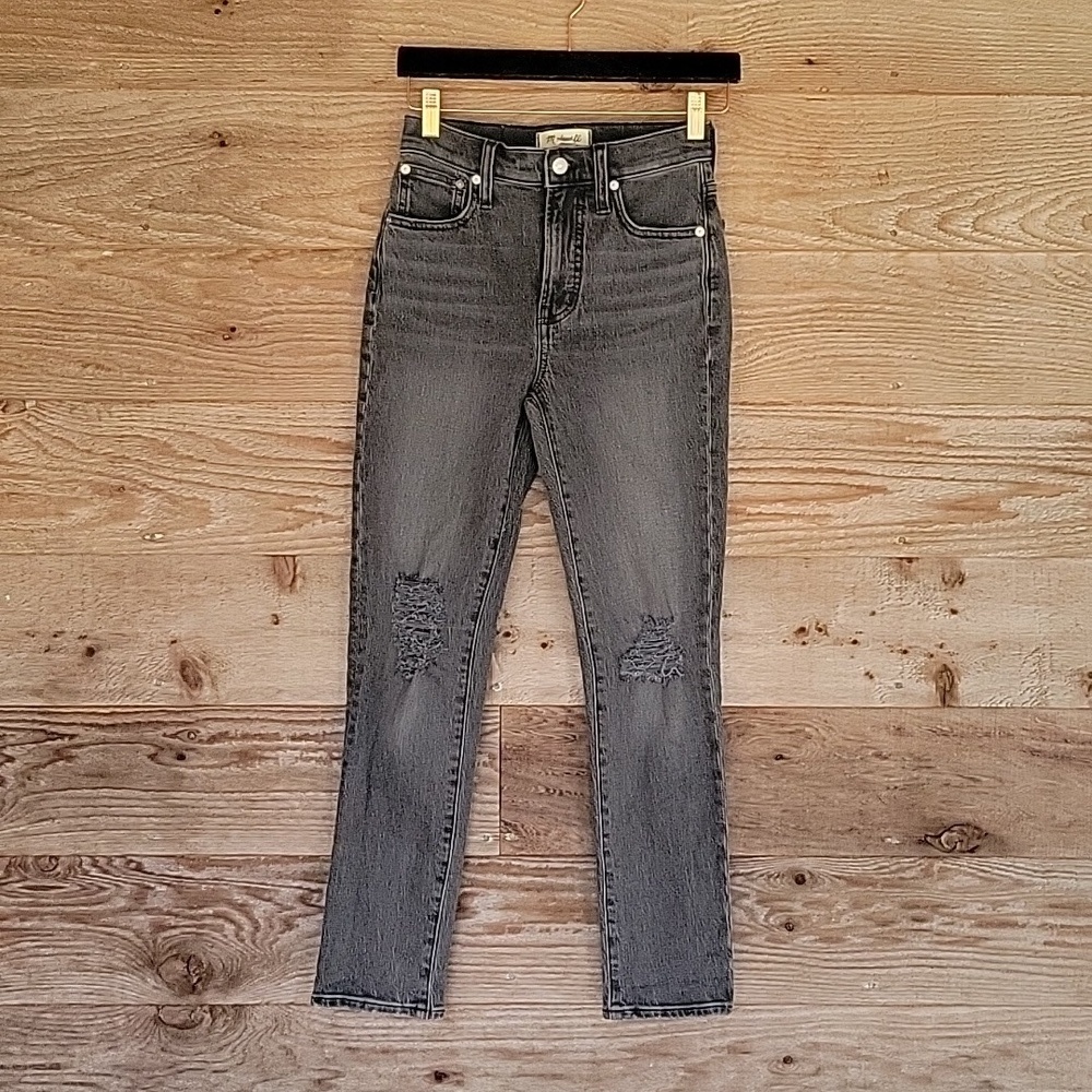 Madewell Size 23 The Perfect Vintage Jean in Bartlett Wash Ripped Edition